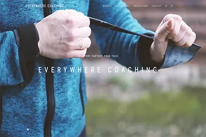 screen shot of everywhereCoaching website