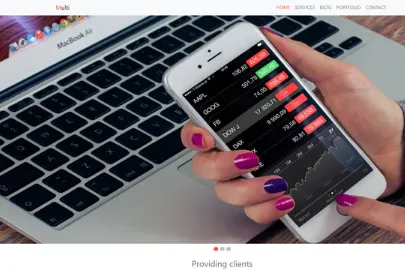 screen shot of multi website